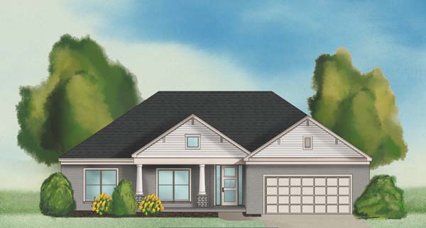 A rendering of a custom home